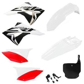 Kit Plástico Biker Next Crf 230 Com Number Plate X cell e Adesivos