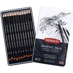 Lot De 24 Crayons De Dessin Professionnels – 12 Degrés (2H à 8B) – Crayons Graphite Pour Artistes