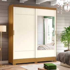 Guarda Roupa Briz B74 2 Portas Deslizantes 2 Gavetas