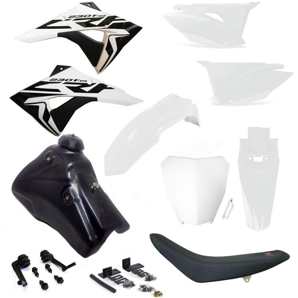 Kit Plástico Biker Next Adaptável Crf 230 Xr 200 Xr 250 Tanque 9L