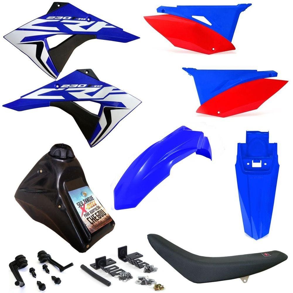 Kit Plástico Biker Next Completo Crf 230 Adaptável Xr 200 Xr 250