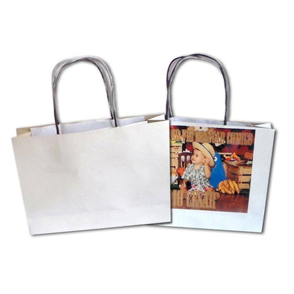 10 Sacolas De Papel Tamanho 18x24x7,5cm Horizontal