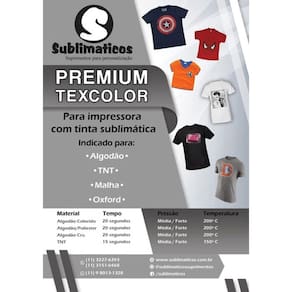 10 Transfers 20x30 Algodão Colorido Sublimação