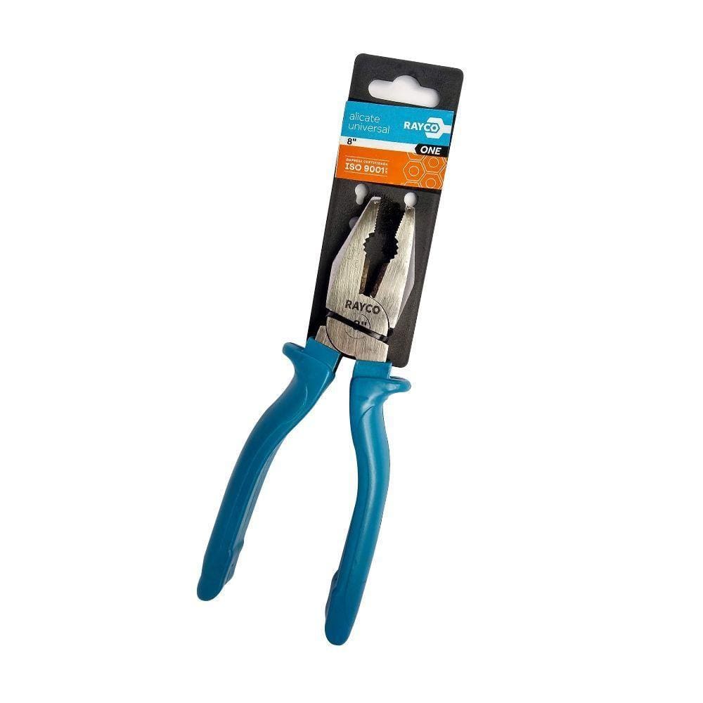 Alicate Universal Aço Carbono 8&quot; Polegadas 10mm Rayco