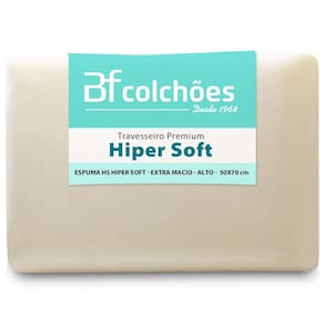 Travesseiro Ortopédico Espuma Especial HiperSoft Super Macio 50x70x14 - BF Colchões