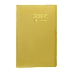 Pasta Catálogo Ofício Yes 40 Envelopes Bd40S Clear Amarelo