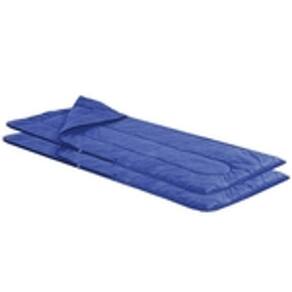 Kit com 2 Sacos de Dormir Com Zíper Para Acampar Azul