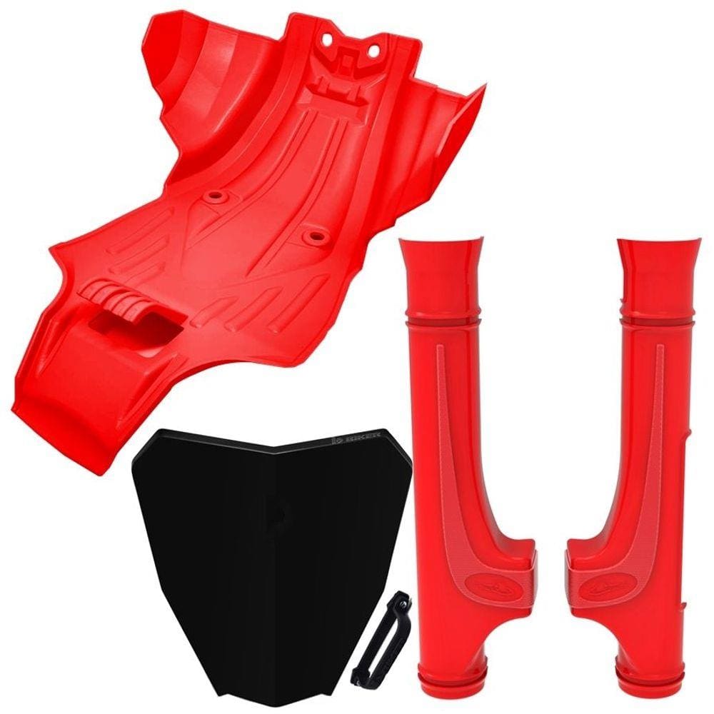 Kit Protetores Anker De Motor e Bengalas Honda Number Plate Biker Crf 250f