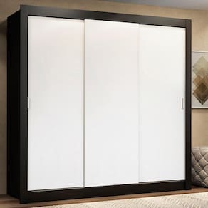 Guarda Roupa Casal Madesa Lyon 3 Portas de Correr 2 Gavetas