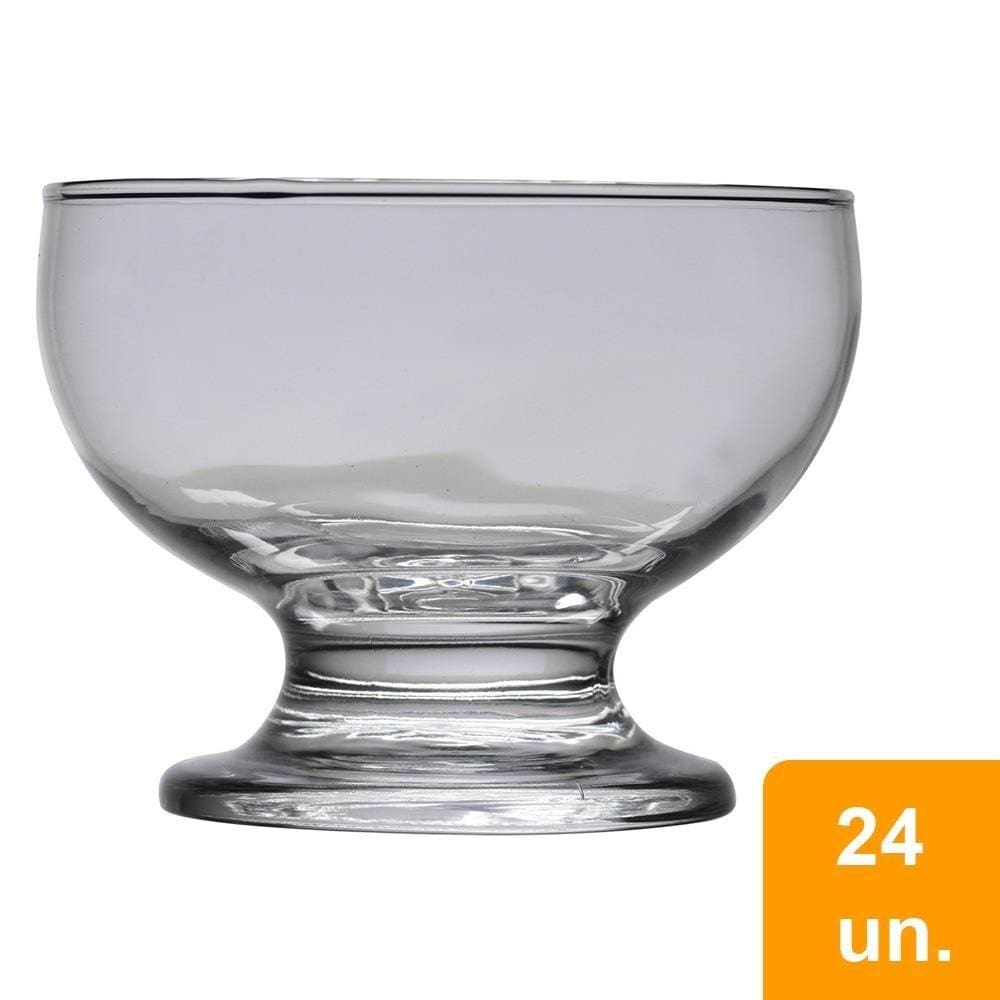 Conjunto de p/ Taças Sobremesa 220ml Paulista 24 Peças - Nadir