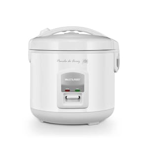 Panela De Arroz Multilaser 220V-400W - 5 Xícaras, Função Manter Aquecido E Bandeja De Cozimento A Vapor - Branca - Ce02