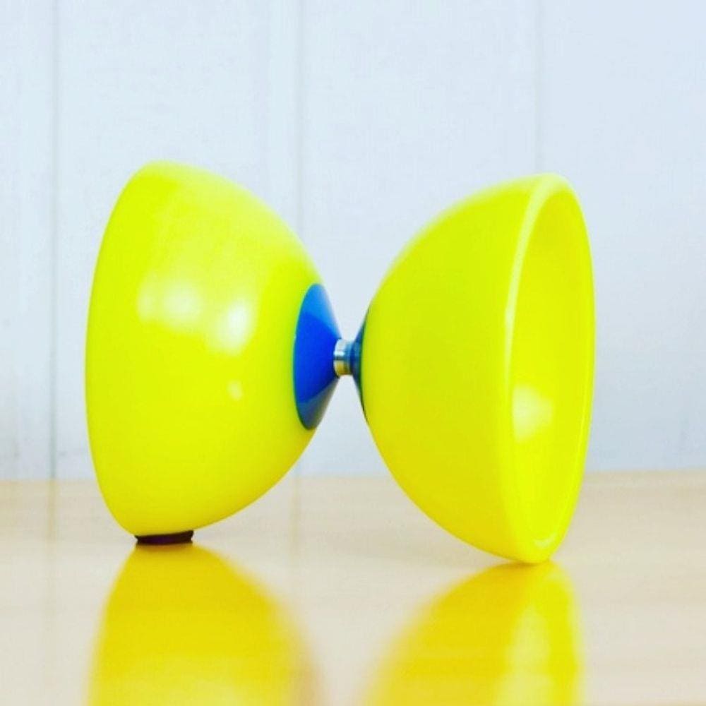 Diabolo (dimbolo) Verde Fluorescente Profissional 130mm Com Par de Baquetas