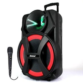 Caixa Amplificada Amvox ACA 1100 Dezoitão - 1100w Microfone