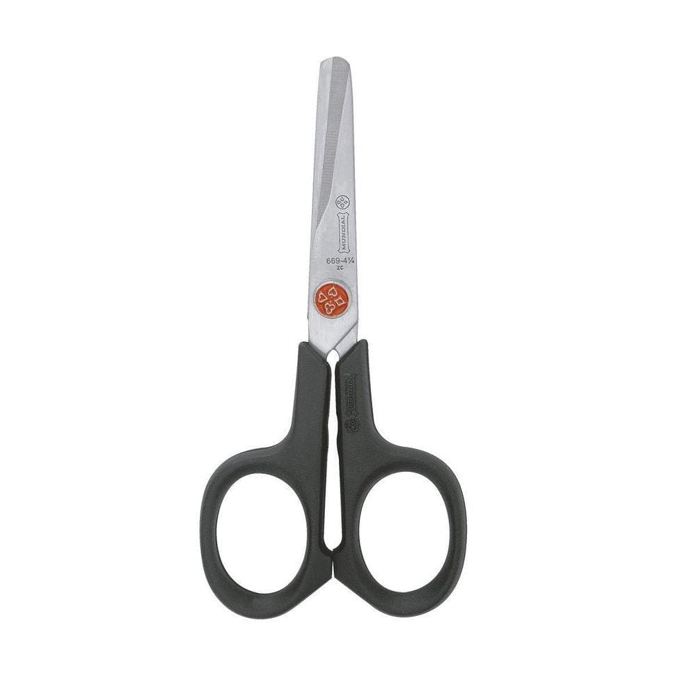 Tesoura Escolar Ponto Vermelho Canhoto Mundial 10Cm