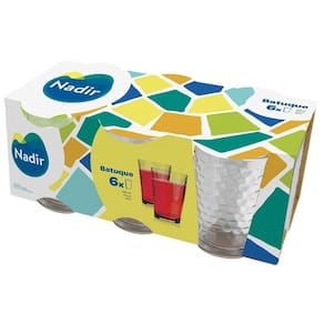 Conjunto de Copos Nadir 265ml Batuque 6 Peças