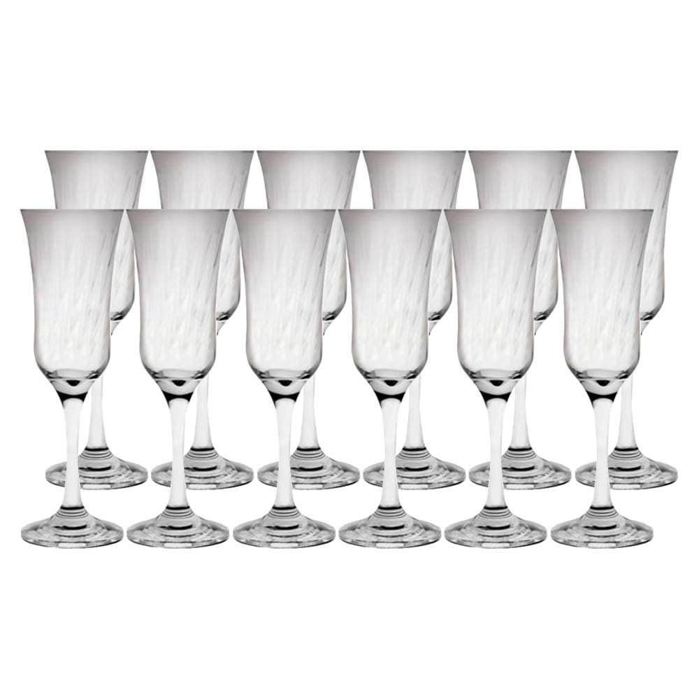 Conjunto de Taças 195ml Lírio Champanhe 12 Peças - Nadir
