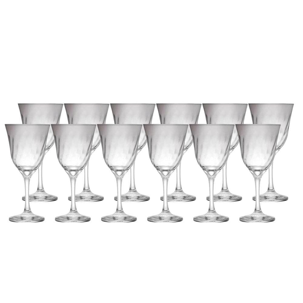 Conjunto de Taças 250ml Lírio Vinho 12 Peças - Nadir
