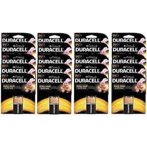Kit Duracell Duralock Pilha Alcalina 9V - 20 unidades