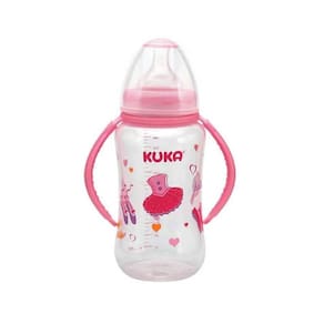 Kuka 1572 Mamadeira Natural Big Alça Rosa 330Ml