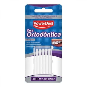 Cera Ortodôntica Powerdent Atóxica - 5 Unidades