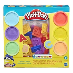 Conjunto Massinha Letras 6 potes Multicor Play-Doh - Hasbro
