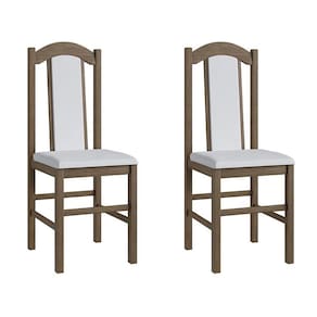 Conjunto 2 Cadeiras Madeira Tecido Corino 500 - Ameixa Negra