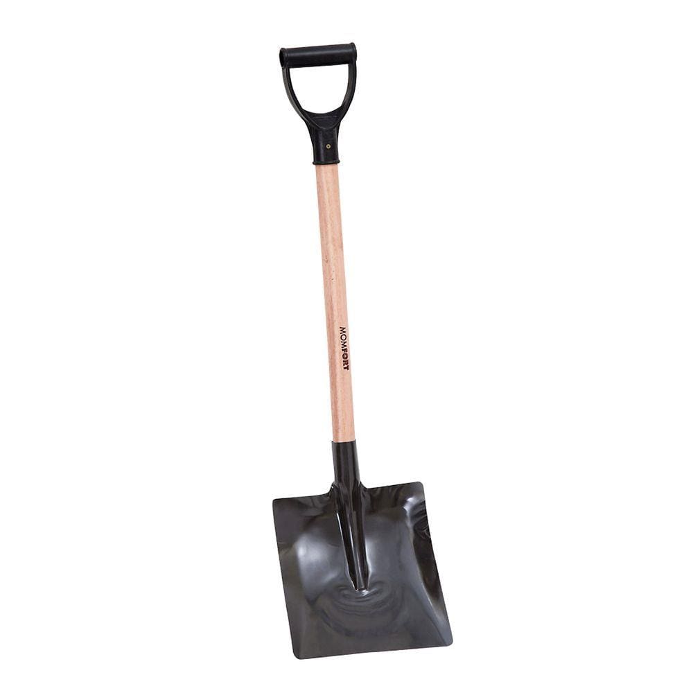 Pá Ajuntadeira Quadrada N° 3 com Cabo de Madeira 75cm Y em PVC Momfort