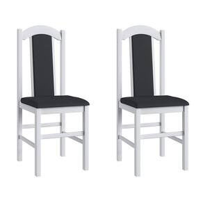 Conjunto 2 Cadeiras Madeira E Tecido Corino 500 - Branco