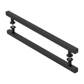 Puxador De Porta Quadrado Preto 100cm