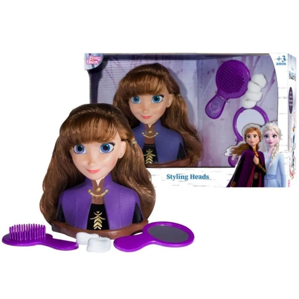 Brinquedo Disney Frozen 2 Styling Heads Anna Baby Brink 2041