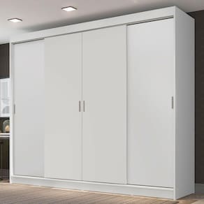 Guarda-Roupa Casal Madesa Austin 4 Portas de Correr 3 Gavetas