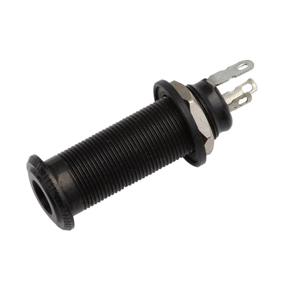 Jack P10 para Guitarra ou Baixo Jack Blindado Stereo Preto Dolphin 13430