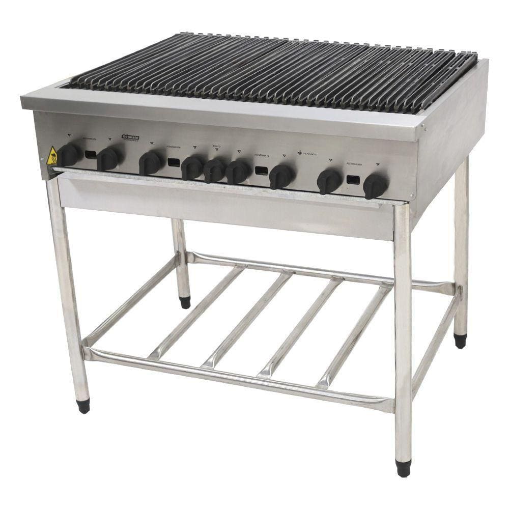 Char broiler a Gás 1,20m Profissional com Pés Venâncio CGGP120