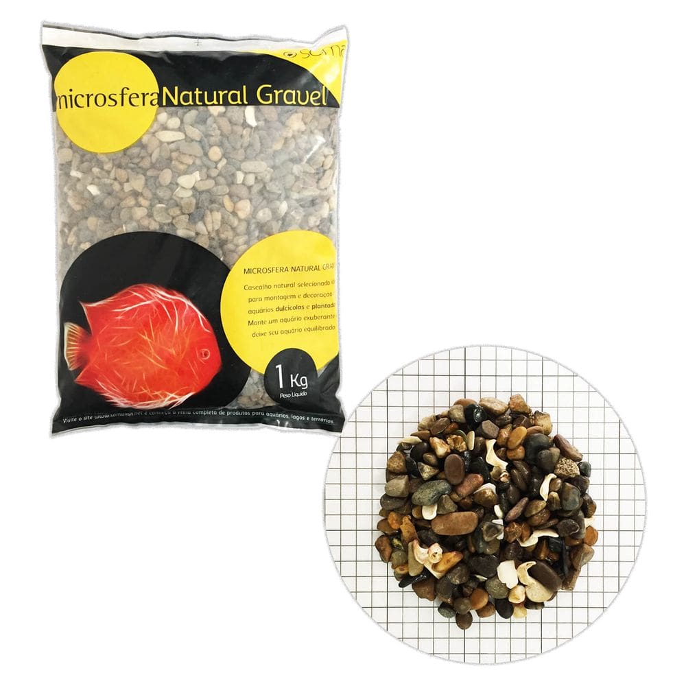 Substrato SOMA Natural Gravel Cichild 1Kg 4-6mm