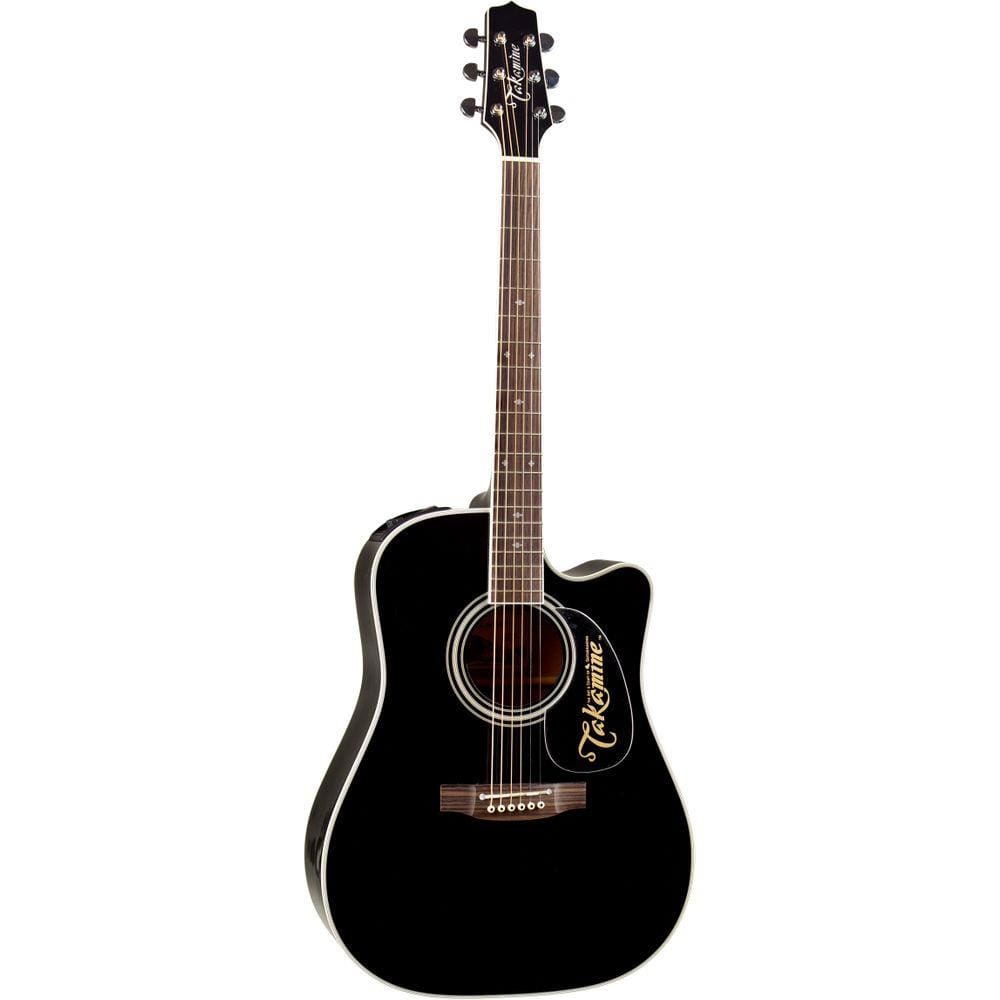 Violao Takamine Ef341sc Ct4b C/ Case Bk - Preta