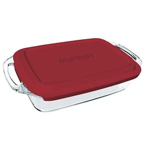 Assadeira Marinex Retangular 3,5 Litros Seletta com Tampa - Embalagem com 4 Unidades