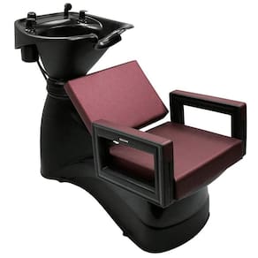 Lavatório Cuba Reclinável Salão Barbearia Square Dompel Vinho