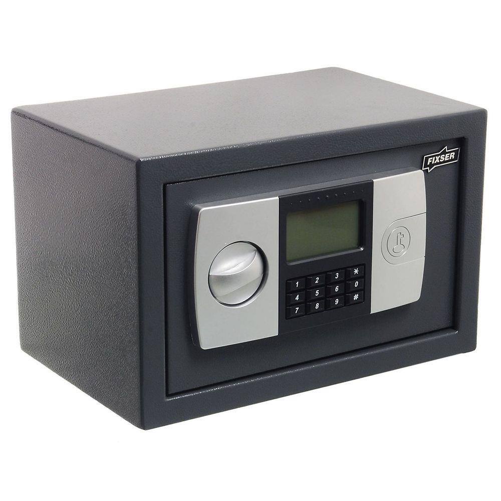 Cofre Digital com Visor Lcd Cd200 Cinza 31x20x20cm