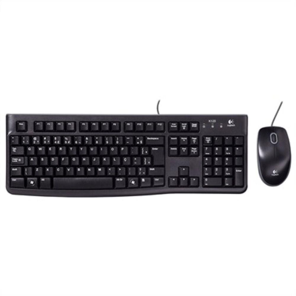 Teclado com Mouse Mk120 com Fio