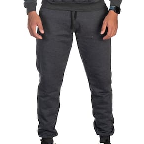 Calça Jogger Moletom Liso Masculino e Feminino Super Lindo CINZA ESCURO GG