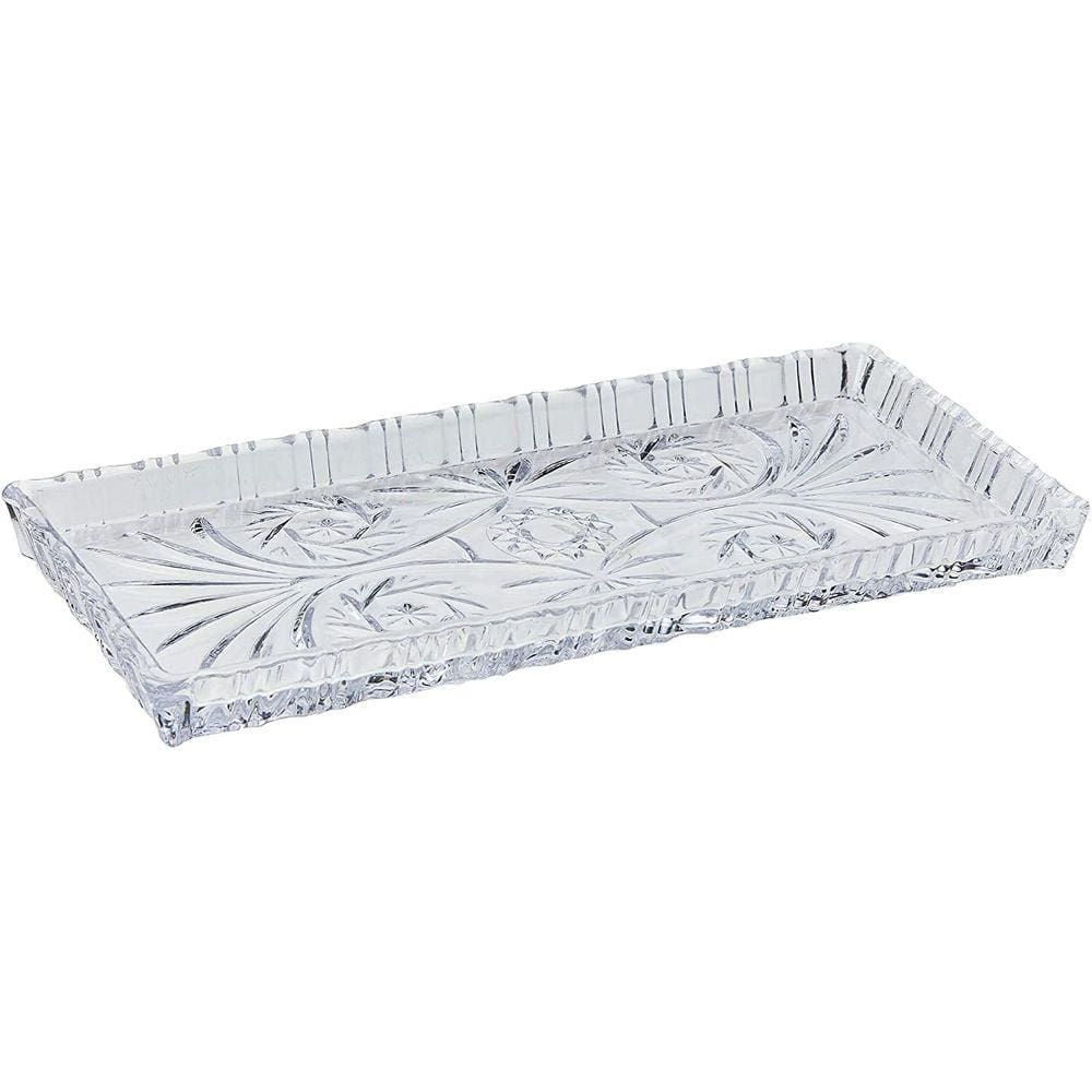 Travessa De Cristal De Chumbo Dragon 34X15x2,5Cm