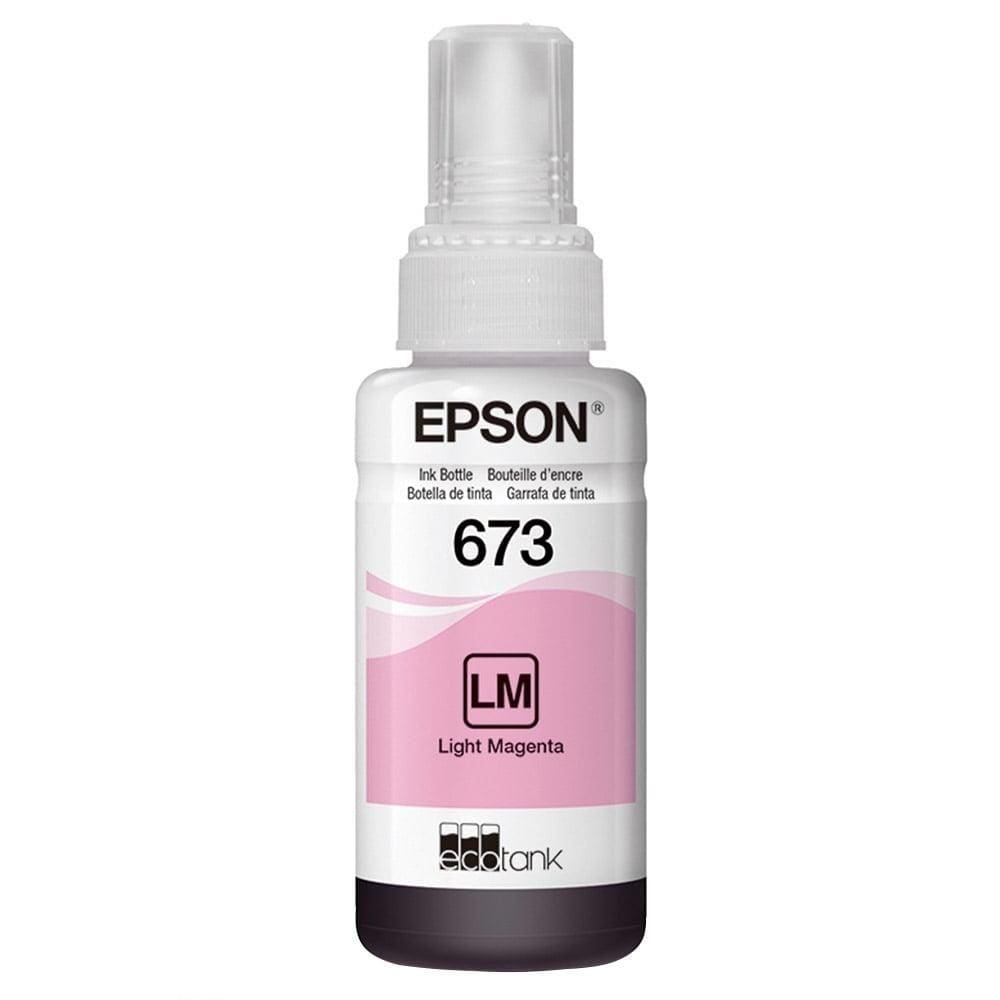 Garrafa de Tinta Epson EcoTank 673 T673320 Magenta Claro para L800, L805, L850, L1800