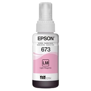 Garrafa de Tinta Epson EcoTank 673 T673320 Magenta Claro para L800, L805, L850, L1800