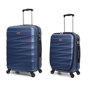Conjunto malas de viagem Berna P e M 4 rodas Swiss Move Azul