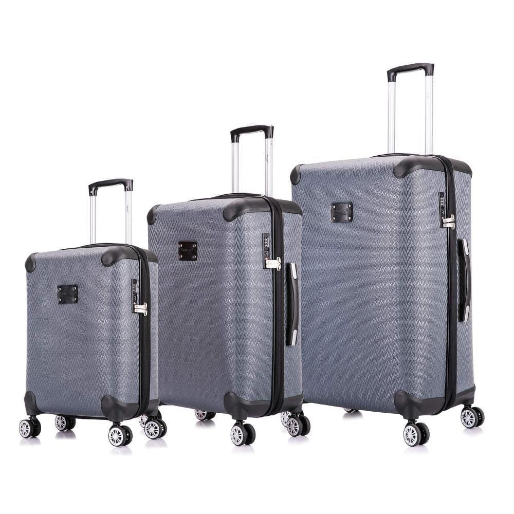 Conjunto malas de viagem Madri P, M e G Swiss Move Cinza