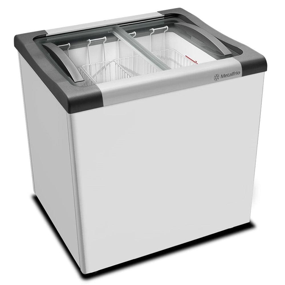 Freezer Expositor Horizontal Congelados Tampa Vidro 144 Litros NF20 - Metalfrio 220V