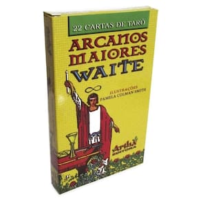 Baralho Tarô Waite Arcanos Maiores Waite C/ 22 cartas manual