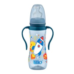 Mamadeira Com Alça 240ml Foguete (6m+) Tamanho 2 - Lillo