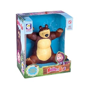 Boneco Urso Em Vinil Masha E O Urso Pequeno 18 Cm Cotiplás