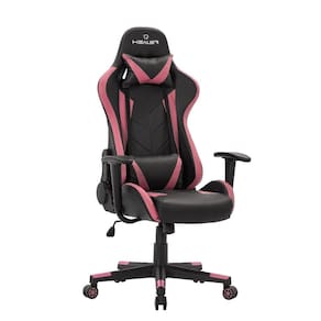 Cadeira gamer Reclinável Strike Healer Pink/Preto